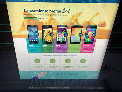 Landing page "Promo 2x1" | Movistar Argentina design diseño web illustration ilustracion landing landing page photoshop responsive ui ux web web desing