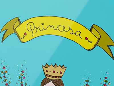 Ilustración: "Princesa" color digital digital color frame hand illustration handmade illustration illustration landing paper photoshop responsive