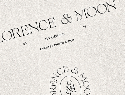 Florence & Moon Logo Design by Wilde River Studio branding design graphic design illustration layout logo typography workbook