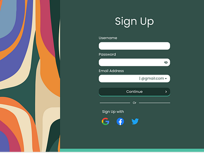 DailyUI #001 SignUp Page