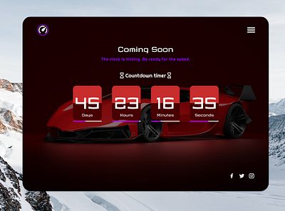 DailyUI #014 Countdown Page dailyui dailyuichallenge design graphic design ui user interface ux