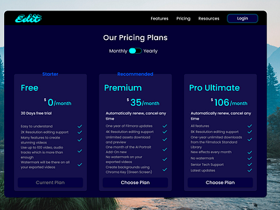 DailyUI #030 Pricing Page