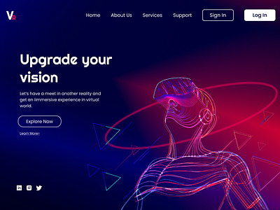 DailyUI #073 Virtual Reality Page