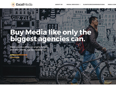 Excel Media Services - Brand/Web Design branding web design web ui design