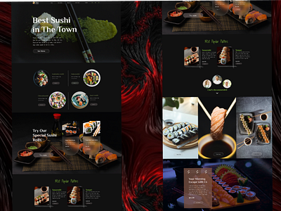 Restaurant Website Landing page UI ui