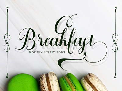 Breakfast animation branding calligraphy casual font design graphic design illustration logo lovely script