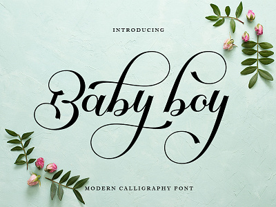 Baby boy animation branding calligraphy casual font design graphic design illustration logo lovely script