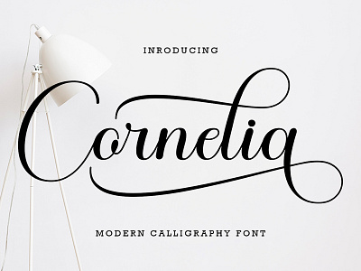 Cornelia animation branding calligraphy casual font design graphic design illustration logo lovely script
