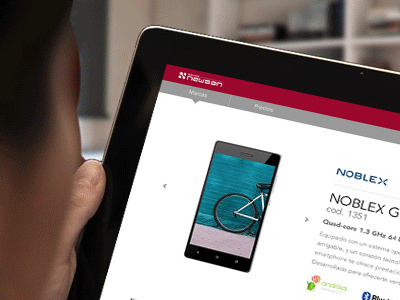 Aplicación para Newsan aplicación app diseño electrónica hogar vendedores ventas