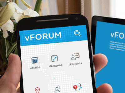 Aplicación para evento vFORUM aplicación app diseño evento mobile móvil real tiempo usuario