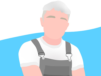 Colm - Portrait adobe design dungarees graphic design illustration illustrator portrait vector