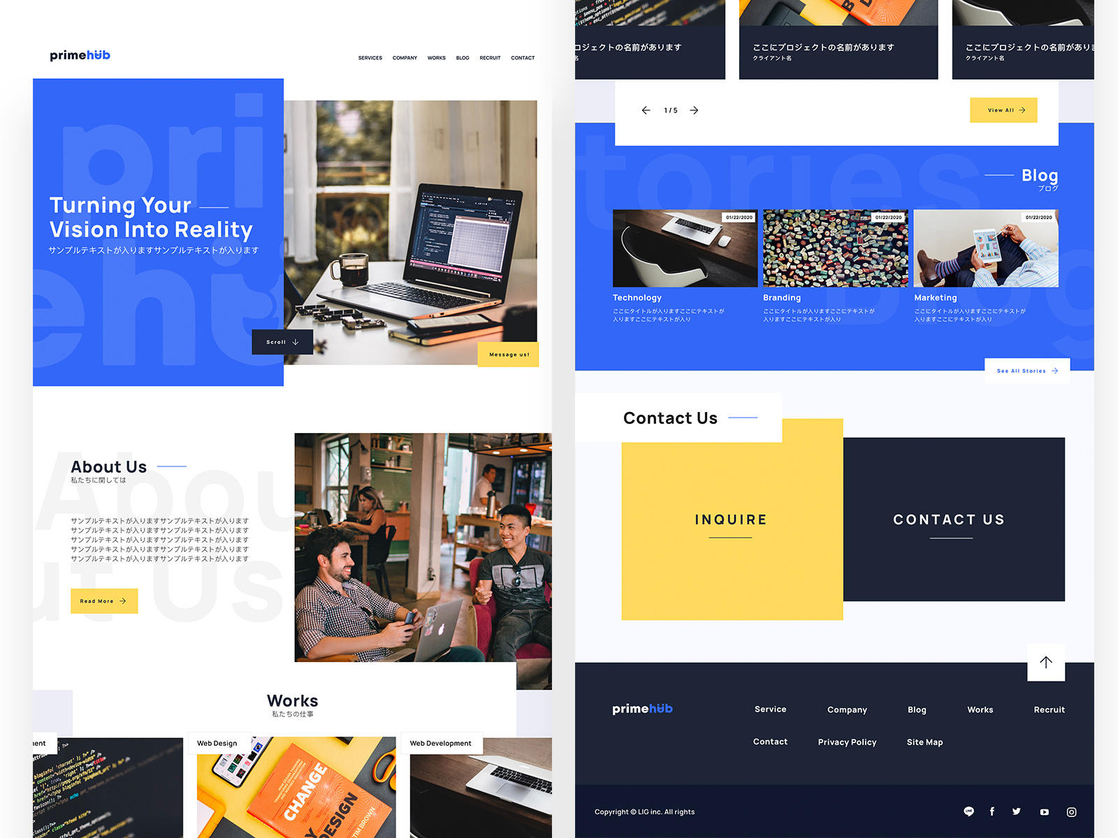 Primehub Homepage by jenrielzany on Dribbble