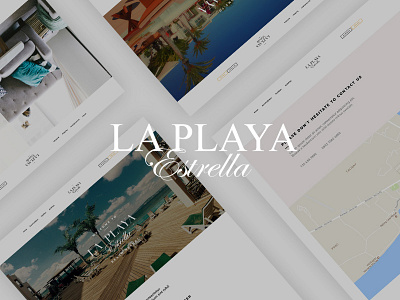 La Playa Beach Resort design flat resorts ui ux web