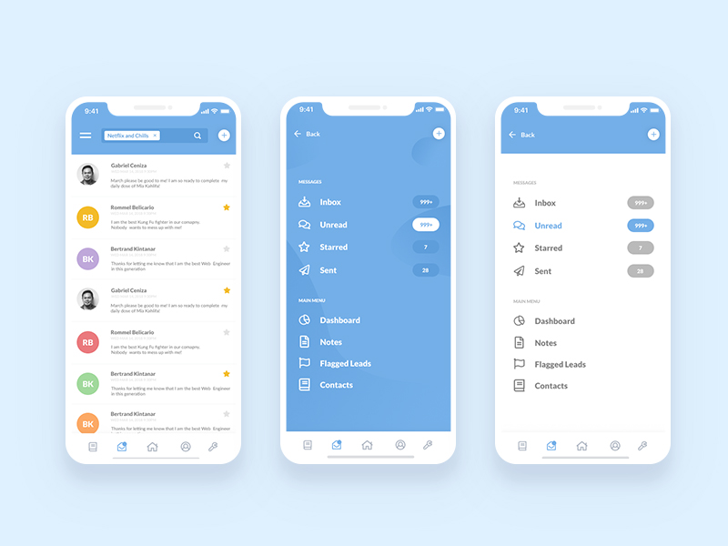 Text App PWA by jenrielzany on Dribbble