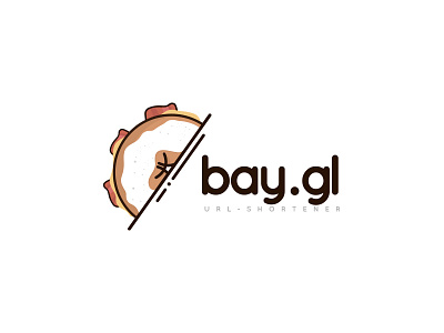 Bay.gl Link Shortener Logo bagel donut food logo