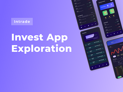 Intrade Invest Apps app branding design graphic design ui ux
