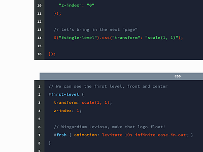 Revamped Code Snippets