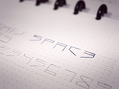 Constellate — In Progress Shot 00 font sketch space typeface