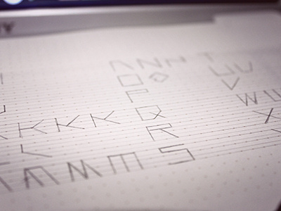 Constellate — In Progress Shot 01 font sketch space typeface