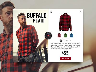 Product Card Concept cart checkout clothing ecommerce flannel material product retail shop sketch ui ux