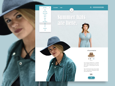 Retail Landing Page ecommerce landing page menu modern photoshop responsive retail sketch ui ux web design