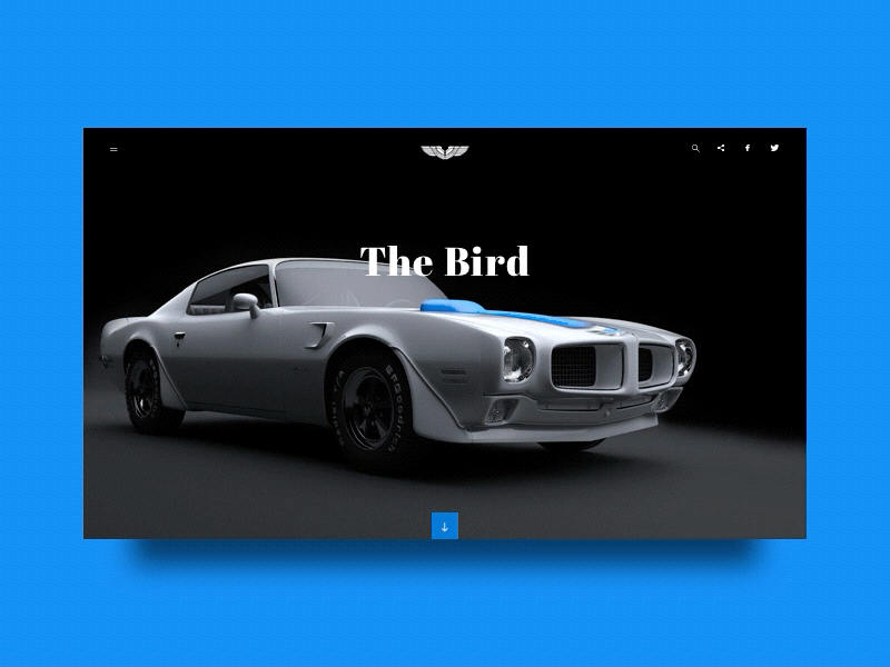 Scrolling Car Website Animation Concept