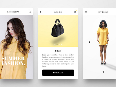 Women's Fashion Concept (Mobile Version) app brand clothing ecommerce fashion iphone minimal mobile retail shop ui ux
