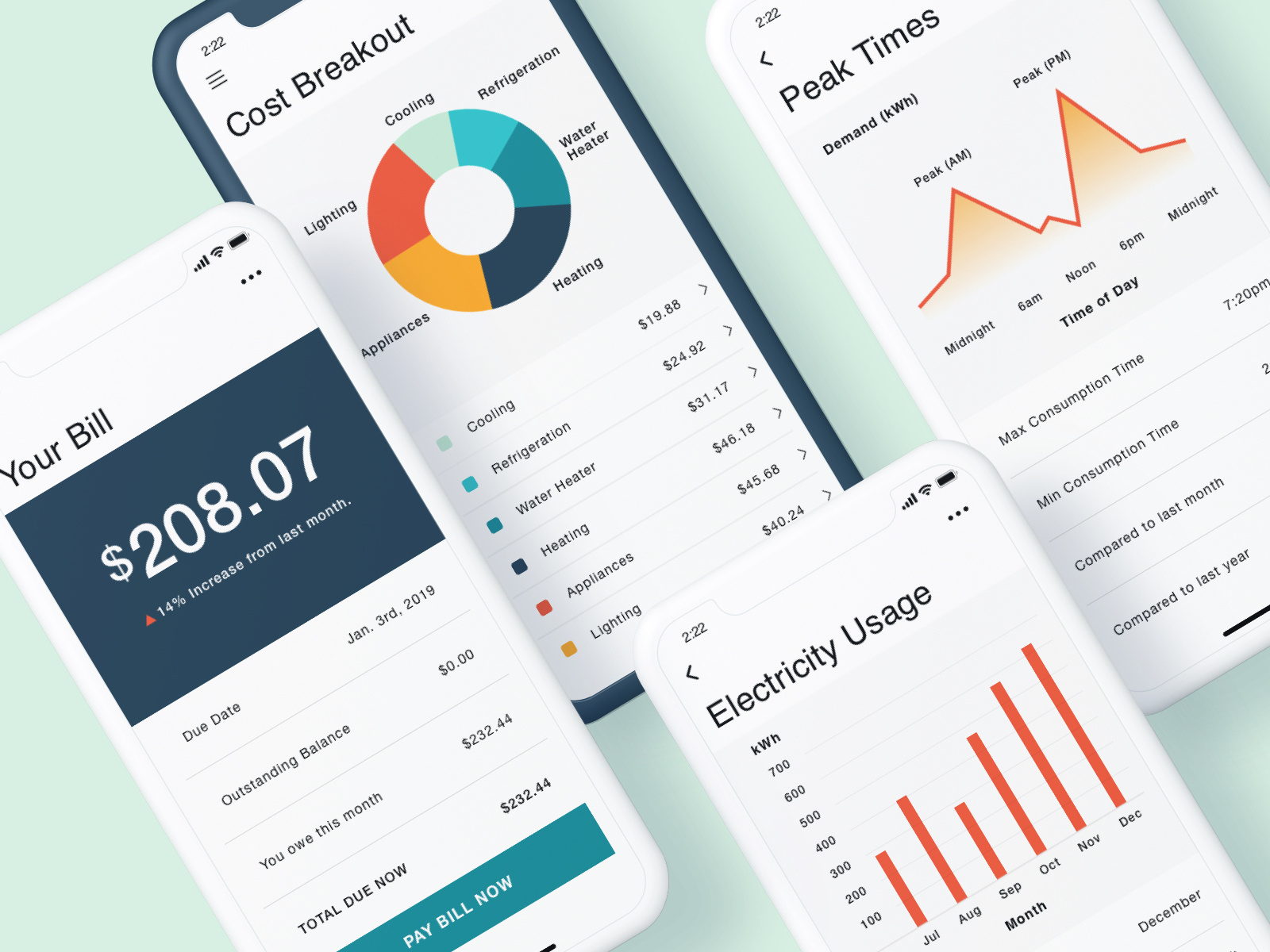 Energy App by Gabe Becker for Ramotion on Dribbble