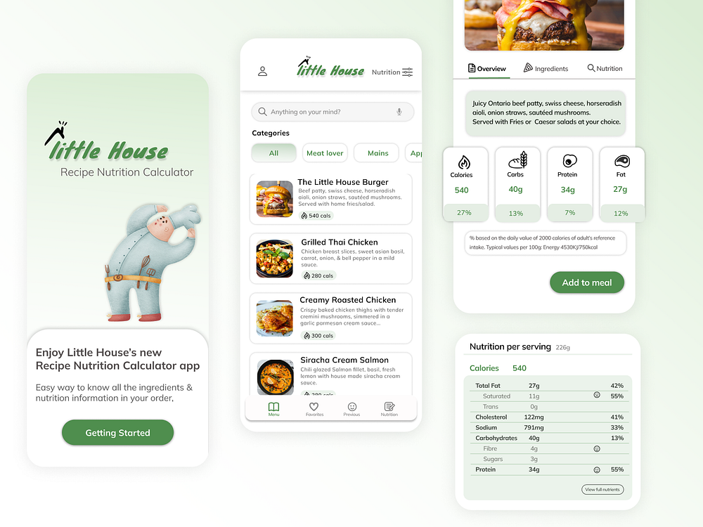 Recipe Nutrition Calculator App🍫 by Ruinan Liu on Dribbble