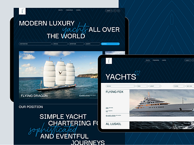 YBS® Yacht Shop Site luxury ship ui web yacht