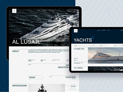 YBS® Yacht Shop Site luxury ship ui web yacht