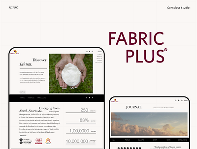 UI/UX - Fabric Plus branding design graphic design illustrator logo ui vector website