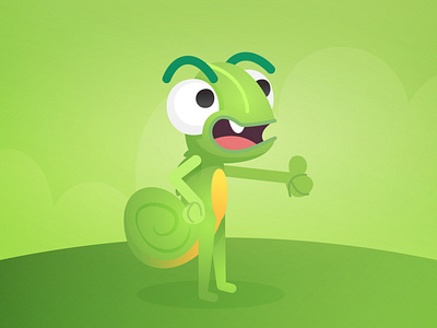 Leo CuteParty big eye chamaleon character cute animal cute animals cute army cute party cutearmy game game art green unity