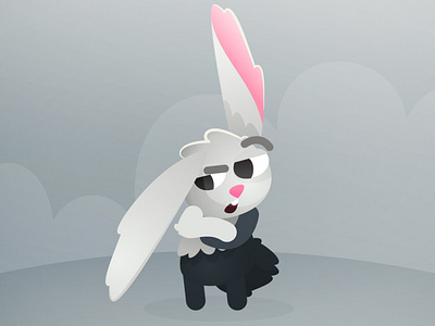 Gotinha CuteParty bunny character coelho cutearmy cuteparty dark bunny game gray jogo unity vector