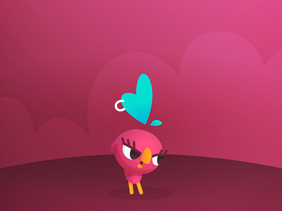 Gabi Cute Party bird character cute army cute party cutie game pink