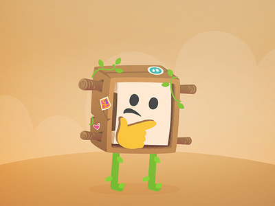 Steve Cute Party brown cardboard character cutearmy flat game gamedev games illustration jogo