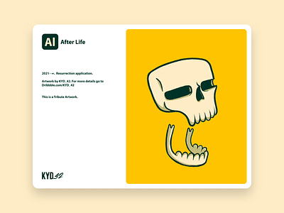 After Life adobe after effects animation character design digital illustration ipad motion photoshop procreate skull ui
