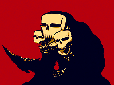 Gravelord Nito 💀 art character dark darksouls dead digital fire graphic design gravelord illustrate illustration nito procreate skull souls videogame
