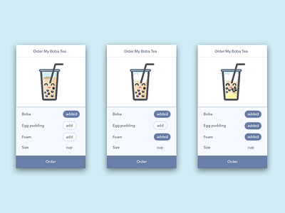 Day2 Practice-Personalized Your Boba Team Drink application boba coffee mobile order tea