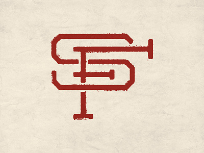 San Francisco, CAL custom design icon illustration industrial monogram san francisco screenprint texture type typography vintage