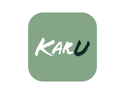 KARU Logo app branding custom illustration design illustration illustrator logo ui