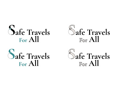 Safe Travels For All branding design illustrator logo