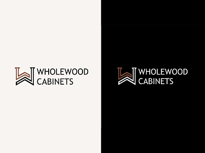 Wholewood Cabinets Logo branding design illustrator logo