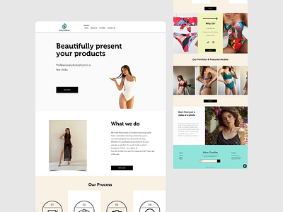 Professional Photoshoot Landing page - Lucid Modeling