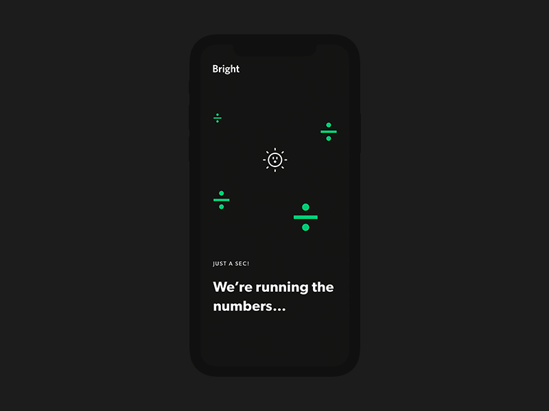 Running The Numbers... animation branding design illustration ios motion product sketch typography ui ux web