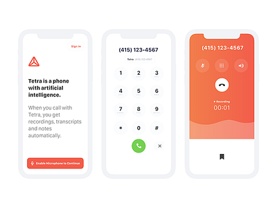 Tetra app branding creative design mobile product type typography ui ux web