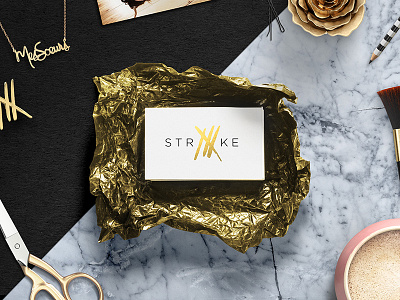 STRIIIKE Branding - Business Card art direction brand development branding creative agency creative direction creative strategy design design agency