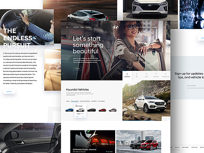 Hyundai Redesign Homepage automotive creative agency creative direction creative strategy design agency ui design ux design