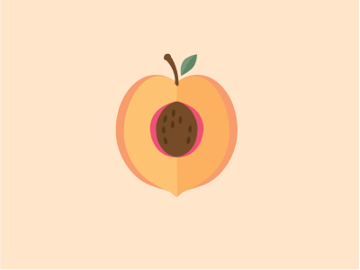 Peach Icon design fruit fruiticon graphic design icon iconography icons illustration logo peach