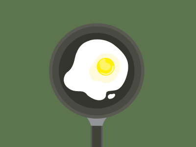 Frying some eggs! eggs frying icon iconaday illustration pan skillet vector